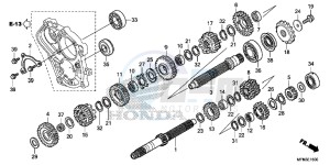 CB1000RD CB1000R UK - (E) drawing TRANSMISSION