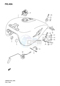 VZ800 (E2) MARAUDER drawing FUEL TANK (MODEL K7 K8)