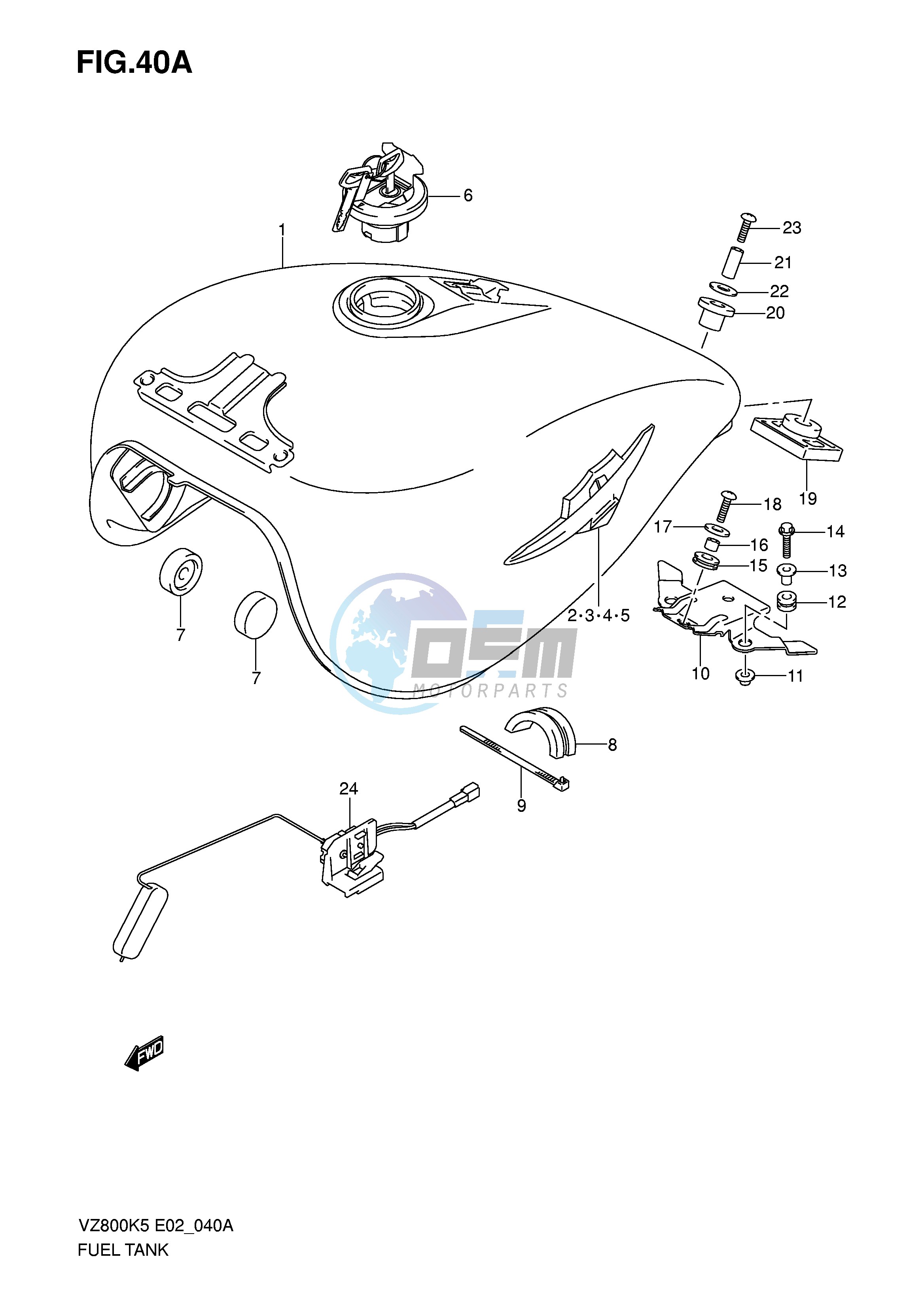 FUEL TANK (MODEL K7 K8)