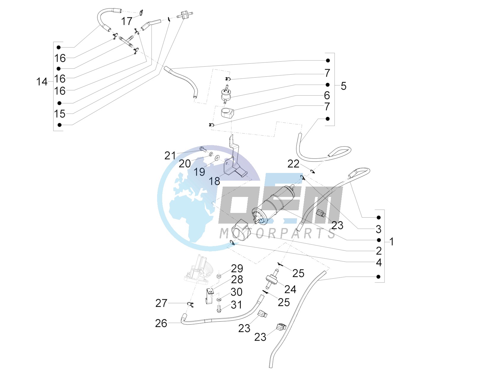 Anti-percolation system