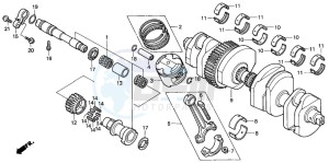 CBR1000F drawing CRANKSHAFT/PISTON