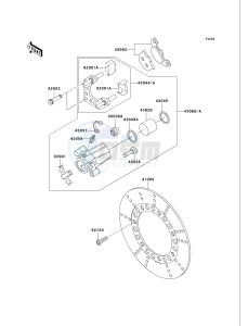 VN 750 A [VULCAN 750] (A6F) A6F drawing FRONT BRAKE