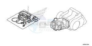 MSX125D MSX125 UK - (E) drawing GASKET KIT A