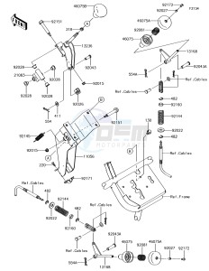 MULE SX 4x4 KAF400HHF EU drawing Shift Lever(s)