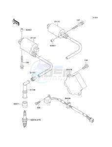 EX 500 D [NINJA 500R] (D6F-D9F) D7F drawing IGNITION SYSTEM