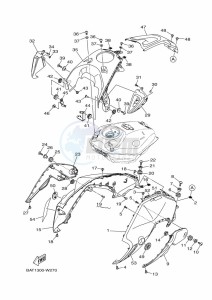 MT-07 MTN690-U (BHH1) drawing FUEL TANK 2