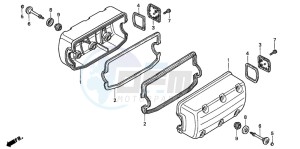 GL1500C drawing CYLINDER HEAD COVER