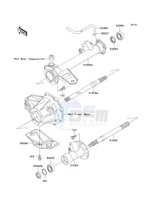 KLF 220 A [BAYOU 220] (A10-A14) [BAYOU 220] drawing REAR AXLE