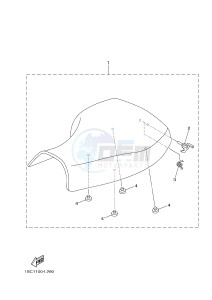 YFM300 RAPTOR 300 (1SC6 1SC7 1SC5) drawing SEAT