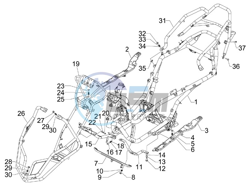 Frame bodywork