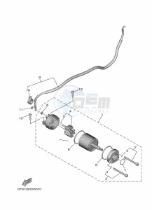 TRACER 9 GT MTT890D (BAPV) drawing STARTING MOTOR