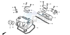 XL600V TRANSALP drawing CYLINDER HEAD COVER