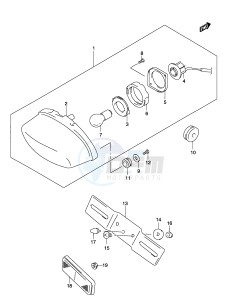 GZ125 (P19) drawing REAR COMBINATION LAMP