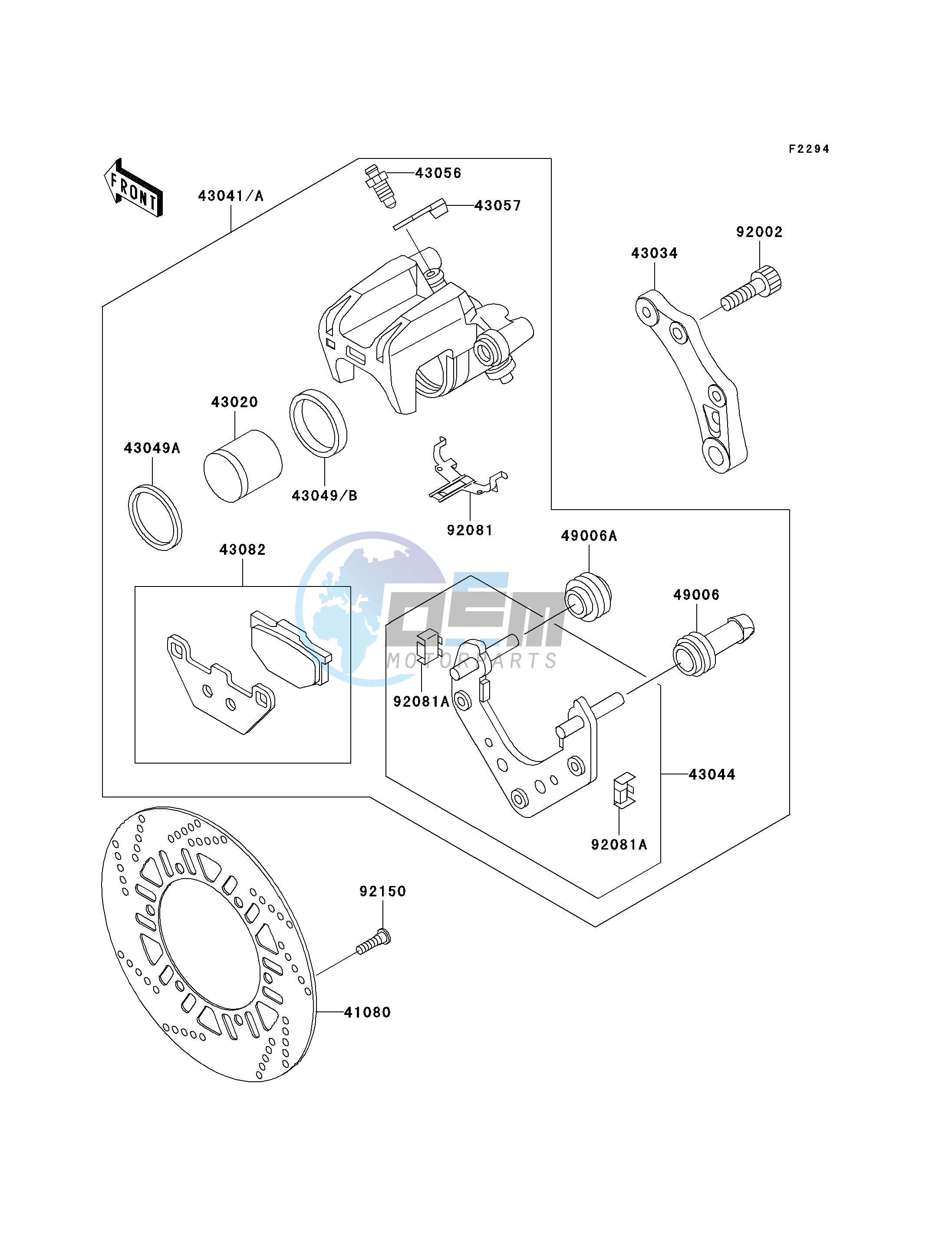 REAR BRAKE-- ZG1000-A15 - A18- -