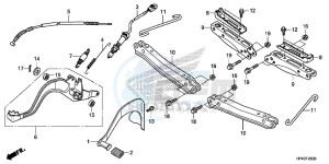 TRX420FED TRX420 Europe Direct - (ED) drawing PEDAL/STEP