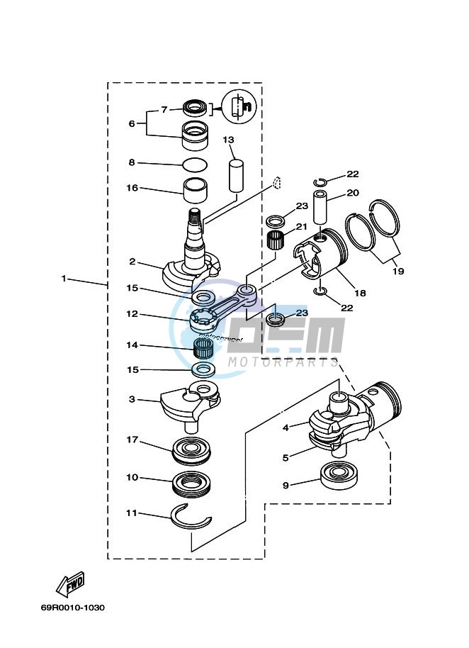 CRANKSHAFT--PISTON