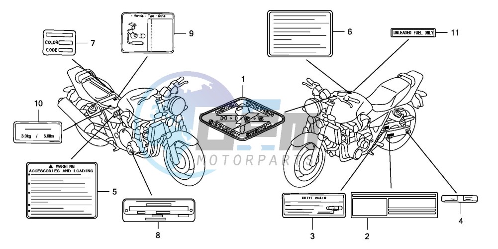 CAUTION LABEL (CB1300/A)