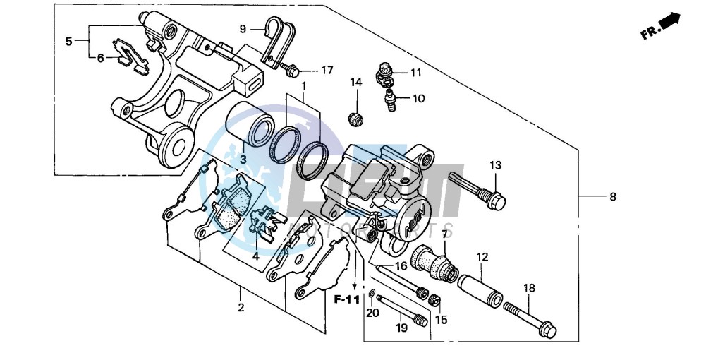 REAR BRAKE CALIPER