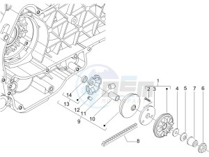 Granturismo 125 L Potenziato UK drawing Driving pulley