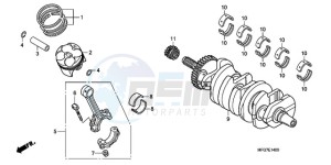 CB600FA9 Spain - (SP / ABS) drawing CRANKSHAFT/PISTON