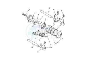 SR 125 drawing SHIFT CAM-FORK