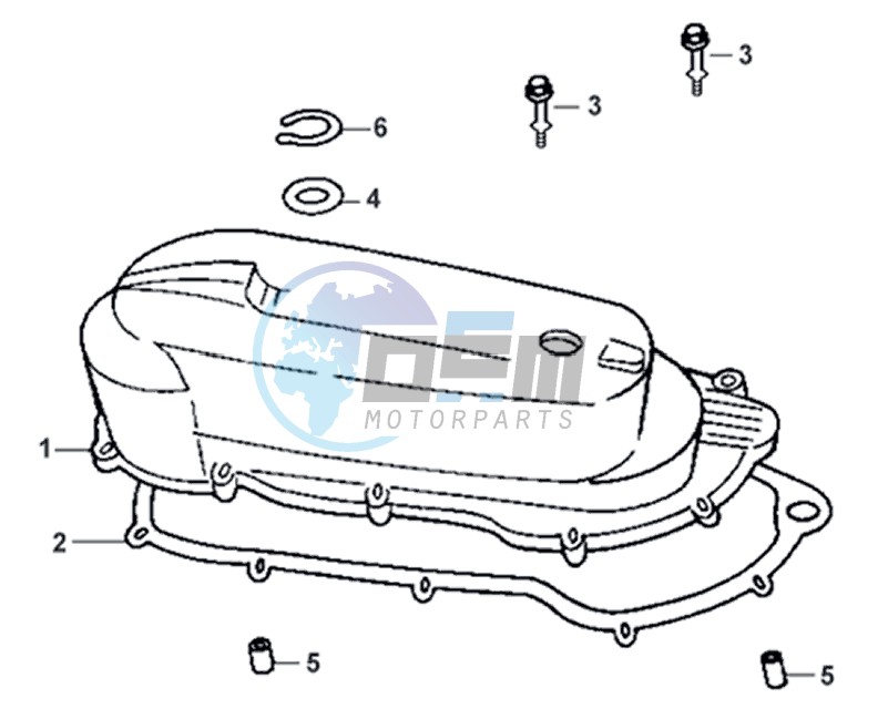 CRANKCASE COVER LEFT