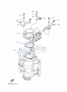 F300BET1X drawing THROTTLE-BODY