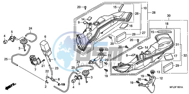 AIR INTAKE DUCT/SOLENOID VALVE