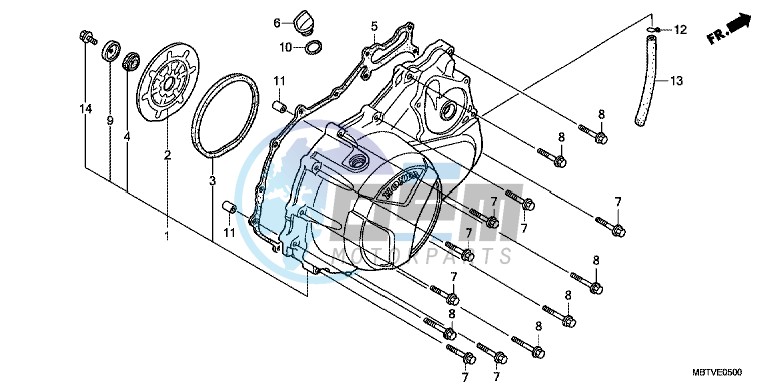 RIGHT CRANKCASE COVER