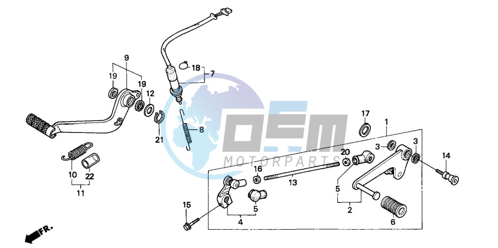 BRAKE PEDAL/CHANGE PEDAL