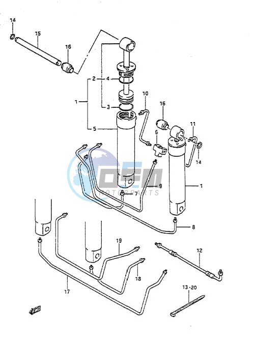 Trim Cylinder (1988 to 1994)