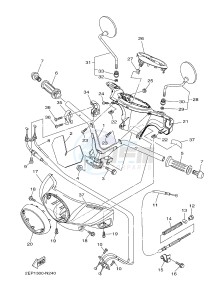 XC115S D'ELIGHT (2EP1 2EP3) drawing STEERING HANDLE & CABLE