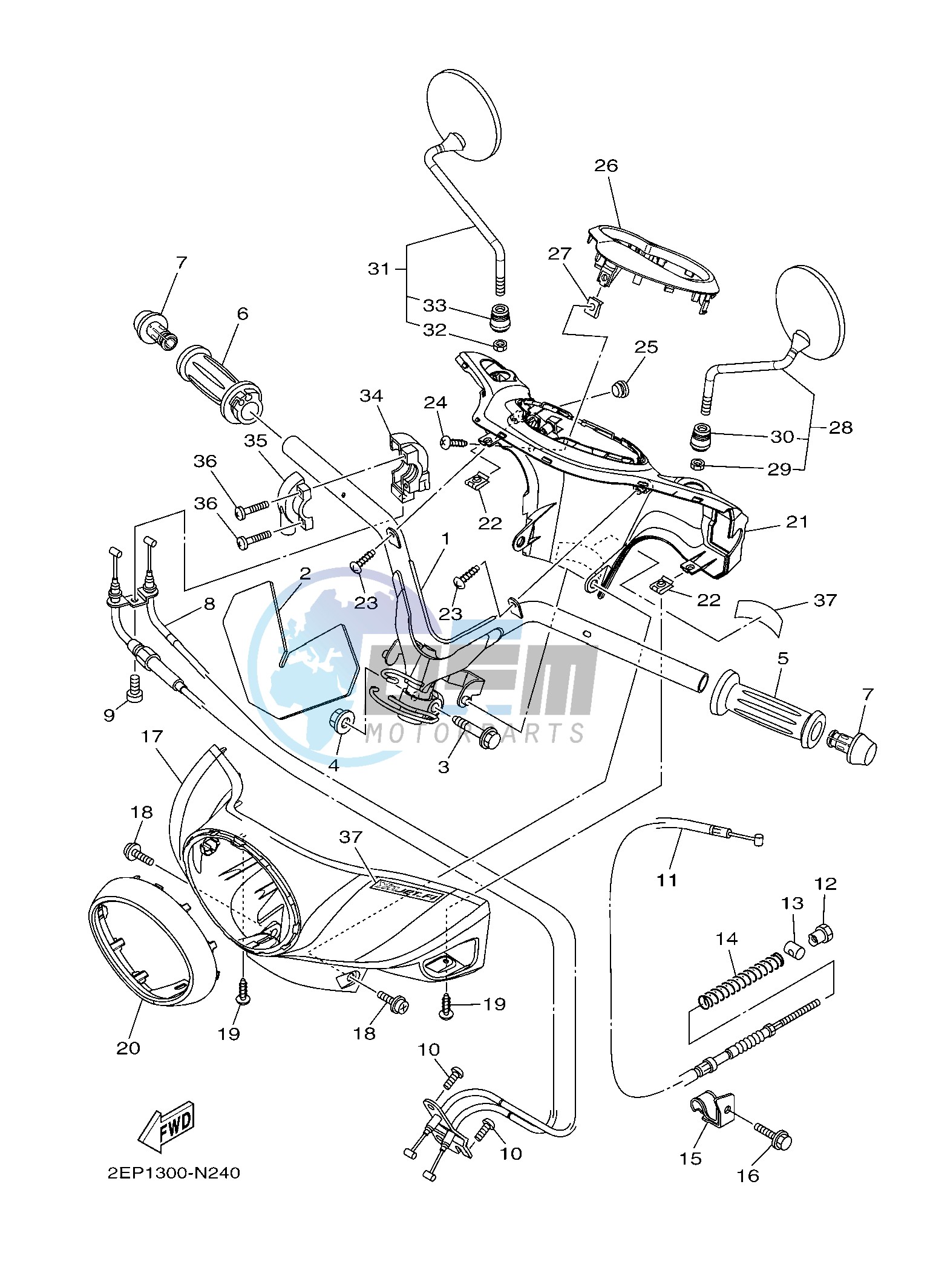 STEERING HANDLE & CABLE