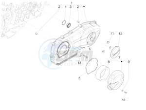 946 150 4T 3V ABS (NAFTA, APAC) AU, CN, JP, RI, TW, USA) drawing Crankcase cover - Crankcase cooling