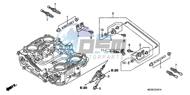 THROTTLE BODY (COMPONENT PARTS)