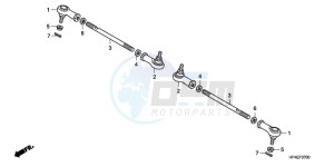 TRX420TMA Europe Direct - (ED / 2WD) drawing TIE ROD