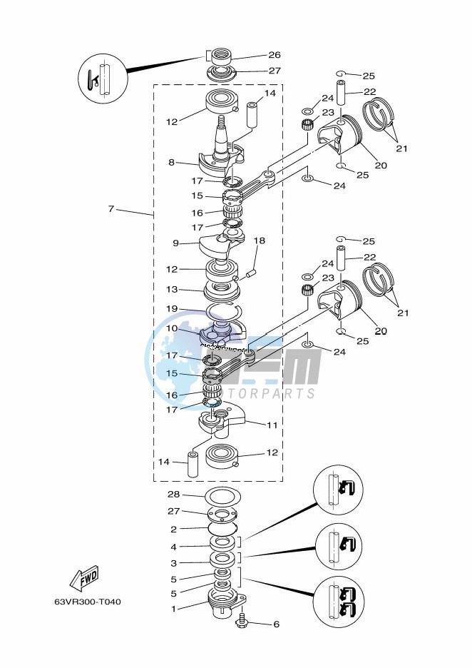 CRANKSHAFT--PISTON