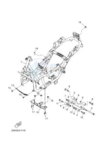 YP125RA (ABS) X-MAX 125 ABS (2DMJ 2DMJ) drawing FRAME