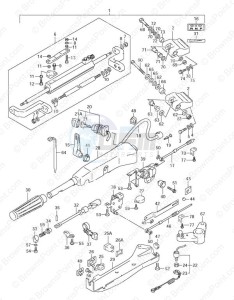 DF 100 drawing Tiller Handle