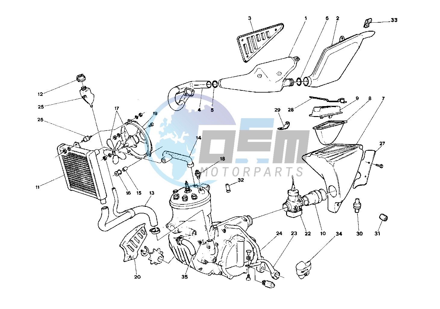 Exhaust system - cooling