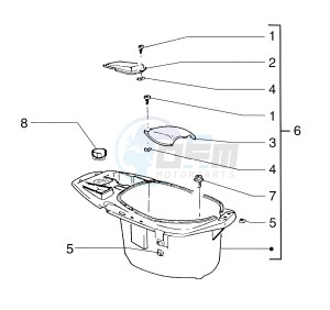 Sfera 125cc drawing Helmet compartment