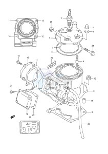 RM250 (E28) drawing CYLINDER (MODEL M N)