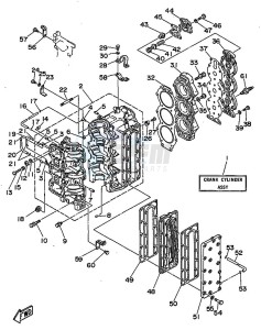 90A drawing CYLINDER--CRANKCASE