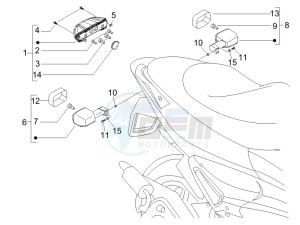 Runner 50 Pure Jet Race drawing Tail light - Turn signal lamps