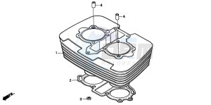 CMX250C REBEL drawing CYLINDER