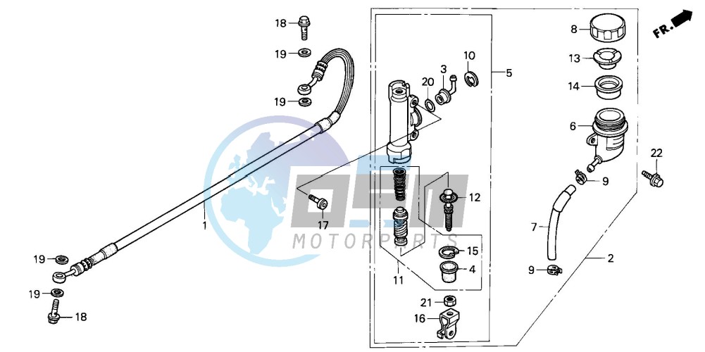 REAR BRAKE MASTER CYLINDER