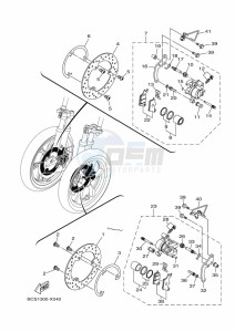 MWS155-A TRICITY 155 (BGD1) drawing FRONT BRAKE CALIPER