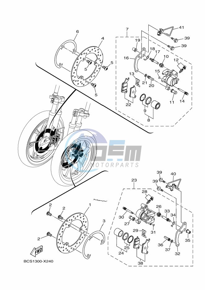 FRONT BRAKE CALIPER