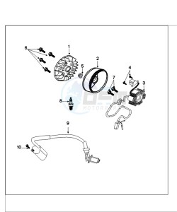 TWEET 50 V PRO (ALL) drawing FLYWEEL MAGNETO