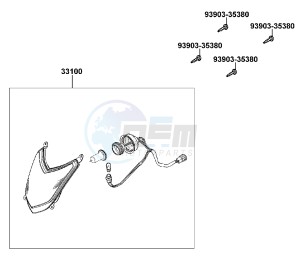 AGILITY 125cc drawing Head Light